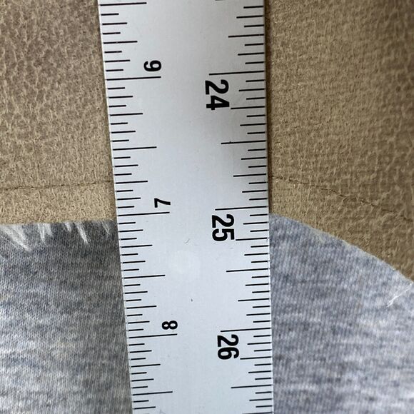 Have Vest Womens Medium Tan Faux Suede Faux Fur Lined Pockets Casual Soft Open - Picture 11 of 11